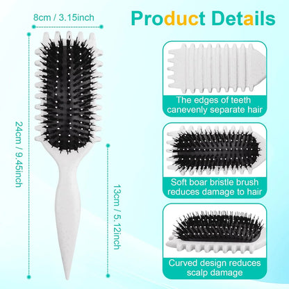 Candy Brush,Curly Hair Brush,Curl Defining Brush,Shaping and Defining Curls for Women Hair Brush for Combing and Shaping,Reduce Pulling and Curl Separation For Defined Curls(Purple)