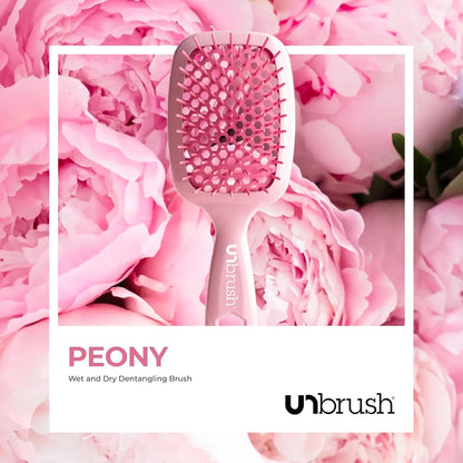 FHI Heat UNbrush Detangling Brush for Pain-Free Brushing on All Wet or Dry Hair Types — Durable DuoFlex Anti-Static Bristles, Lightweight Handle, Vented Hair Brush