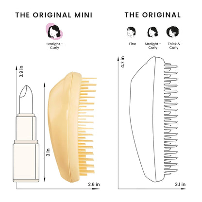 Tangle Teezer Original Detangler Mini Hair Brush for Kids, Unicorn Magic
