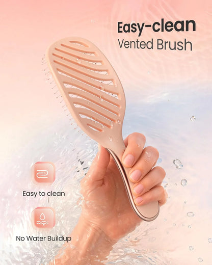 AIMIKE Paddle Hairbrush for Women & Kids Fine Hair, Wet & Dry