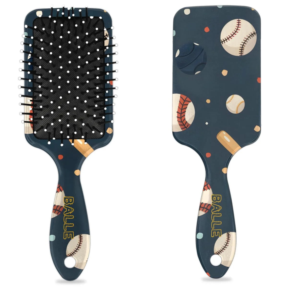Personalized Cool-Rocket Detangler-Hair-Brush for Kids-Boys,Glides Through Tangles Comb,Custom Name Hair Brushes for All Hair Types Wet/Dry/Curly/Thick Hair,Dark Blue