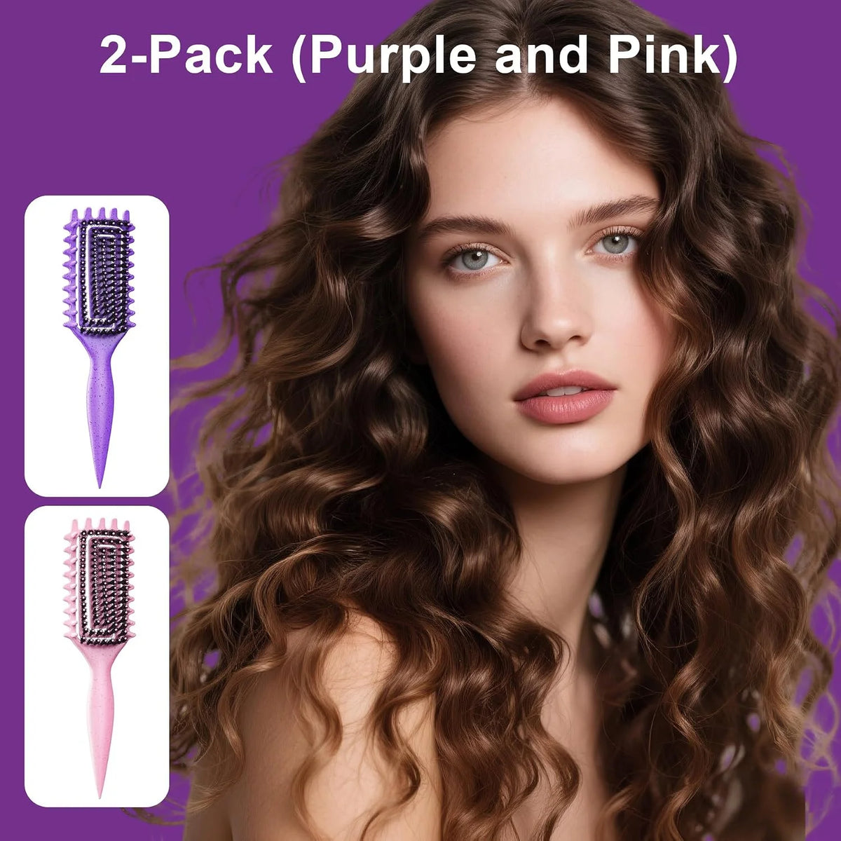 Curly Hair Brush, Curl Brush For Wet & Dry Hair,Curl Defining For Women&Men