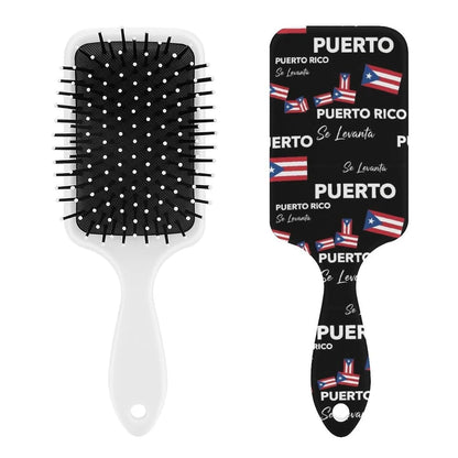 Women Girls Ladies Hair Brush Purple Black Buffalo Check Plaid Pattern, Paddle Brush for Detangling Scalp Massage, Cushion Hairbrush for Long Thick Curly Hair