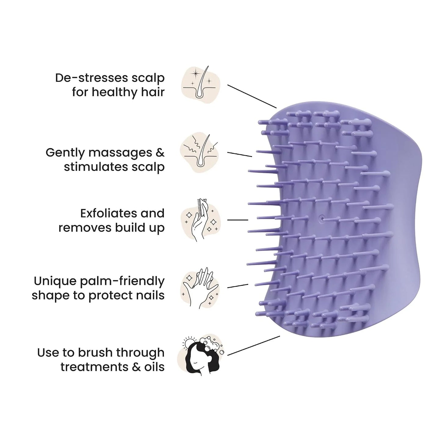 Tangle Teezer Scalp & Shampoo Brush to Exfoliate & Massage, Mint