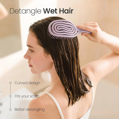 AIMIKE Vented Hair Brush for Fine Thin Hair, Gentle Detangler for Women
