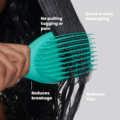 Tangle Teezer Ultimate Detangler Curly Hair Brush, 3C to 4C, Aqua Green