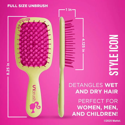 FHI Heat UNbrush Barbie Detangling Brush Duo - Style Icon - Yellow