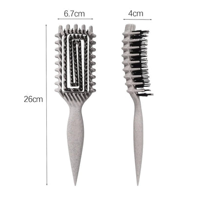 Curly Hair Brush Candybrush Curl Defining Brush for Detangling Shaping and Defining Curls for Women, Men, Wet & Dry Hair (Green Pink)