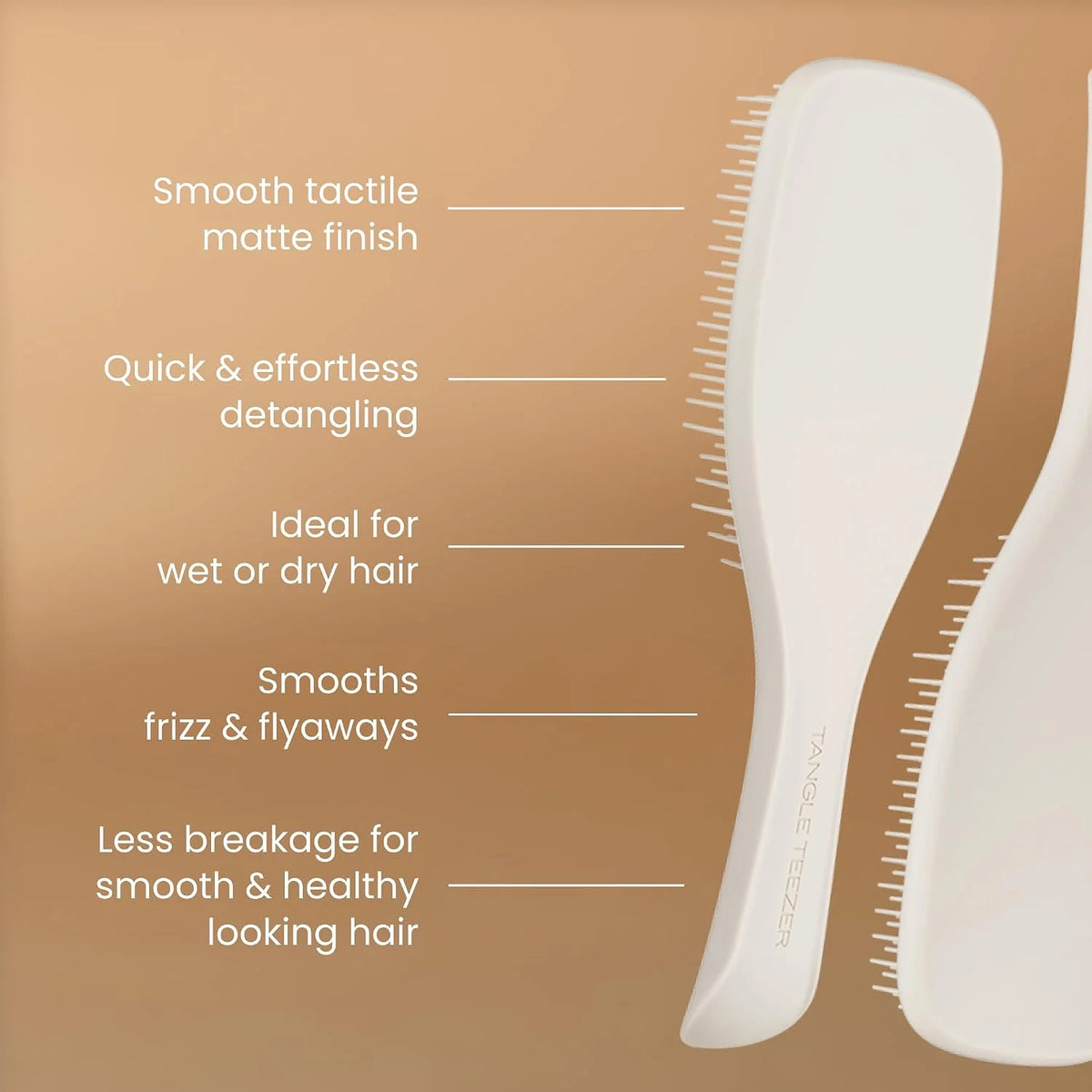 Tangle Teezer Matte Ultimate Detangler Brush, Straight to Curly, Olive