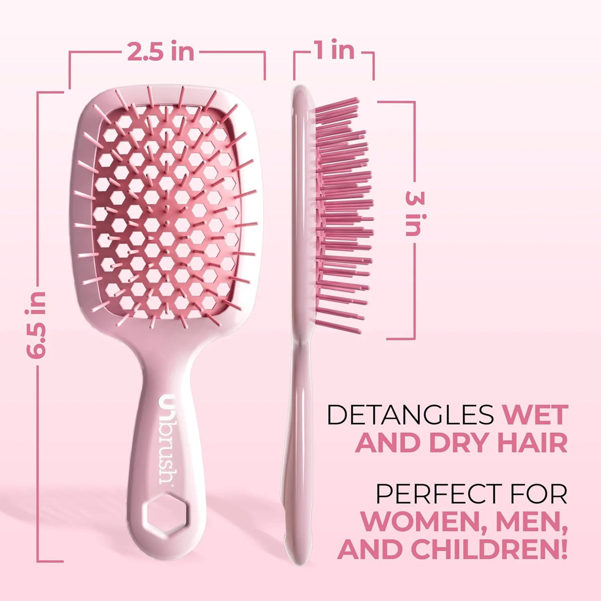 FHI Heat UNbrush Mini Detangling Brush for Wet & Dry Hair