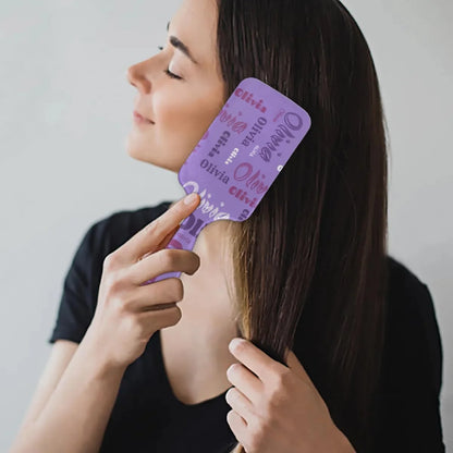 Personalized Name Hair Brush Detangler Brush Gifts for Women Man Custom Detangler-Hair-Brush Kids-Toddler-Girls for Travel All Hair Types
