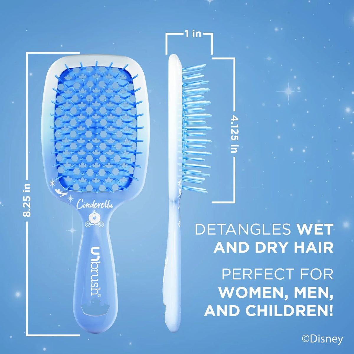 FHI Heat UNbrush Detangling Hairbrush - Disney Princess