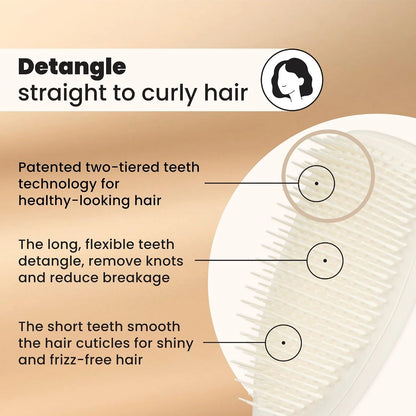 Tangle Teezer Matte Ultimate Detangler Brush, Straight to Curly, Olive