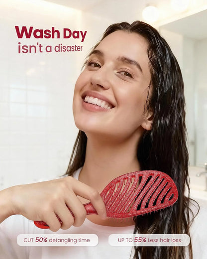 AIMIKE Paddle Hairbrush for Women & Kids Fine Hair, Wet & Dry