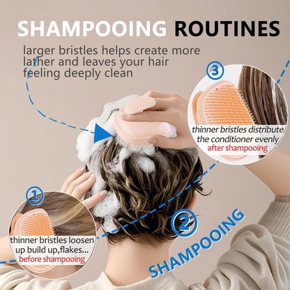 Scalp Scrubber Massager Shampoo Brush,Exfoliator for Dandruff & Hair Growth