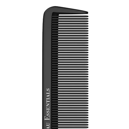 Professional 8.8 Inch Tail Comb (5 Pack) - Black Carbon Fiber and Stainless Steel Pintail - Anti Static and Heat Resistant Teasing Comb - Lightweight for All Hair Types