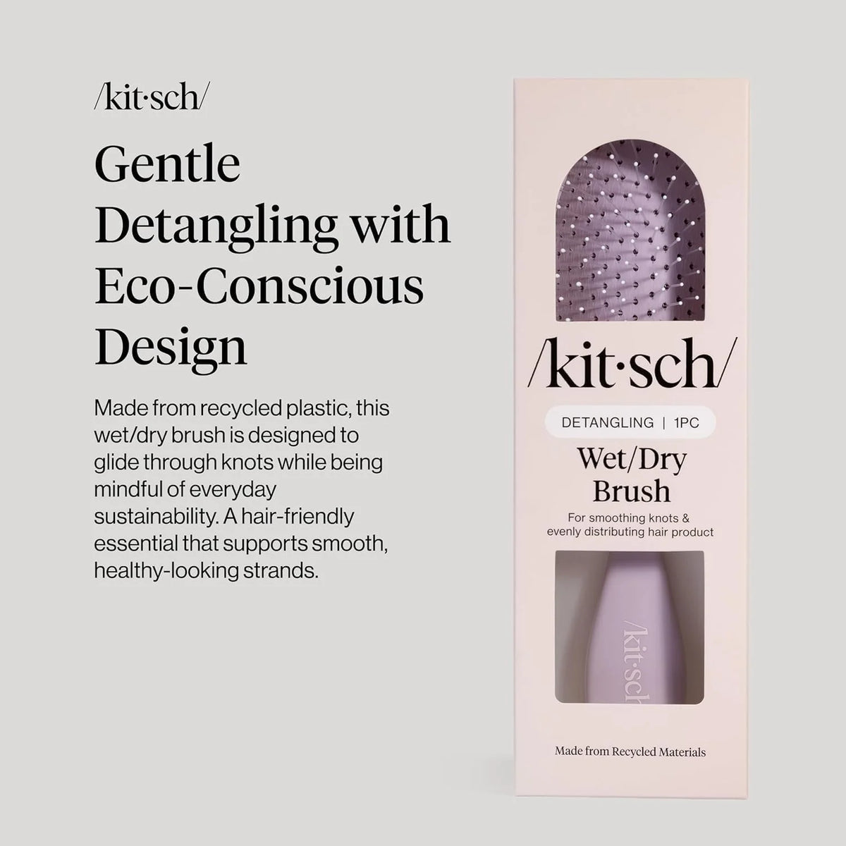 Kitsch Wet Dry Brush Detangler – Hair Brush for Women - Terracotta