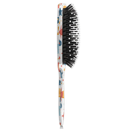 Personalized Cute Car Detangler-Hair-Brush for Kids Boys,Glides Through Tangles Comb,Custom Name Hair Brushes for All Hair Types Wet/Dry/Curly/Thick Hair,White 2