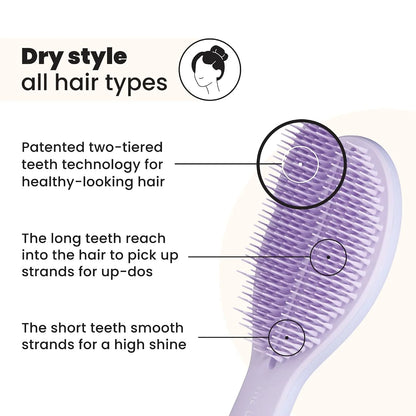 Tangle Teezer The Ultimate Styler Hair Styling Brush for Dry Styling, Maintains, Blends & Adds Volume, Texture & Shine, Sweet Pink