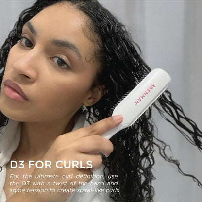 Denman D3 Original Curl Definer & Styler, Curly Hair Brush for Women & Men – 7 Row Detangling & Curl Defining Brush for Smooth Defined Curls - a precision Styling Brush for straight hair