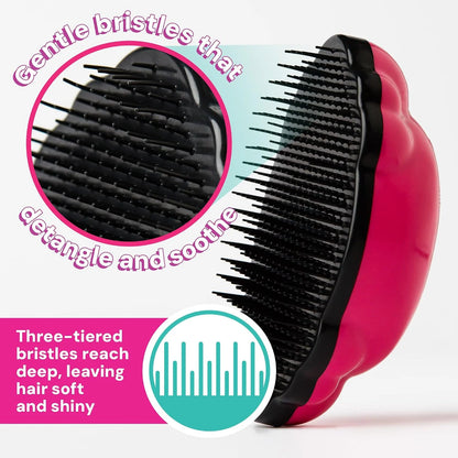 Knot Genie - Genie Supreme Detangling Brush, Soothing Silver