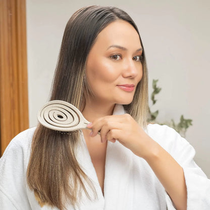 Ninabella Detangler Brush - No Tangle Hair Brush for Women, Fine, Thick and Long Hair - Hairbrush for Wet and Dry Hair, Gentle on the Scalp - Elegant Black
