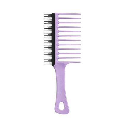 Tangle Teezer Wide Tooth Comb, Double Sided for Detangling and Less Breakage, for 3C to 4C Curly Hair Types, Peach