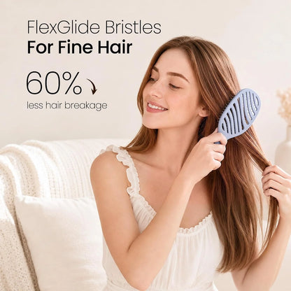 AIMIKE Vented Hair Brush for Fine Thin Hair, Gentle Detangler for Women