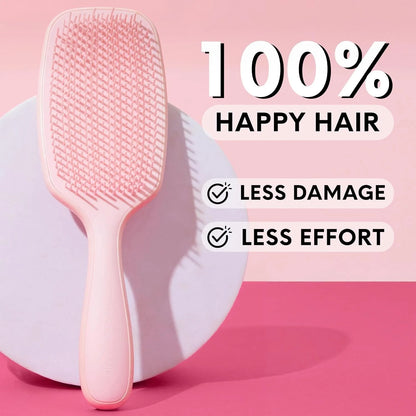 Lily England Pink Hair Brush for Women Detangling for Curly Wet & Dry Hair