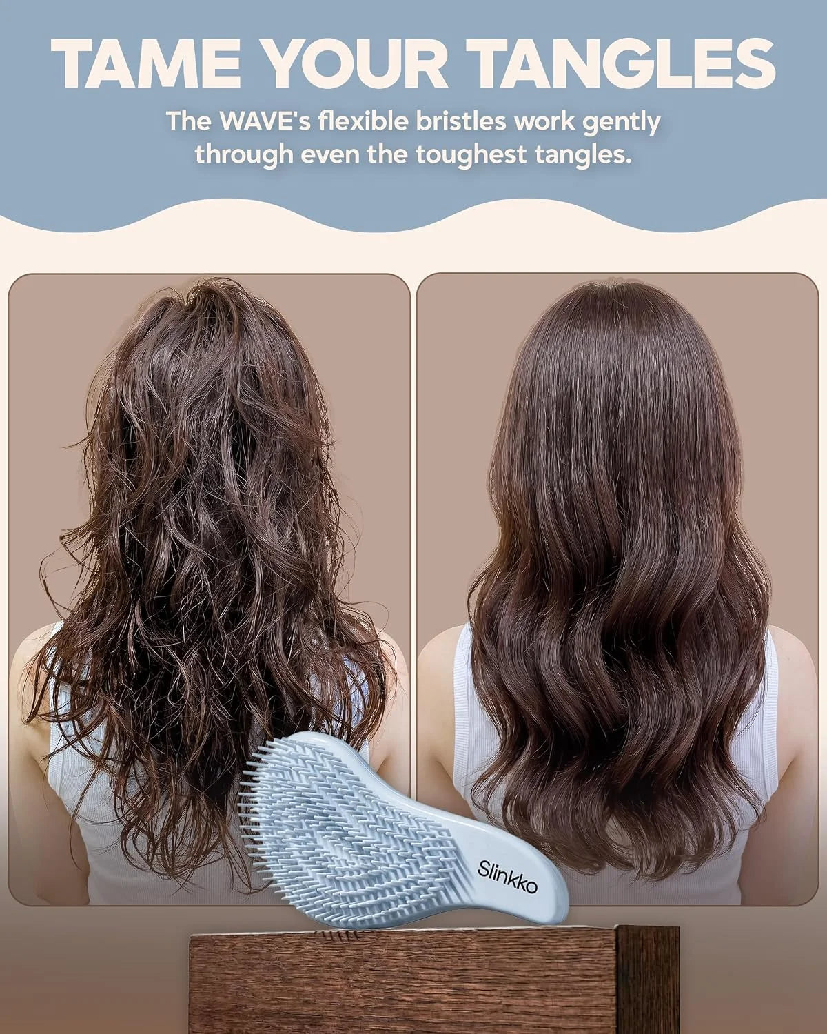 Detangler Brush, Hair Brush for Women, Men & Kids - Detangling Hair Brush for Curly, Thick, Fine & Wavy Hair - Anti-Breakage Wave Brush, Pain-Free Hairbrush, Special Edition Burgundy