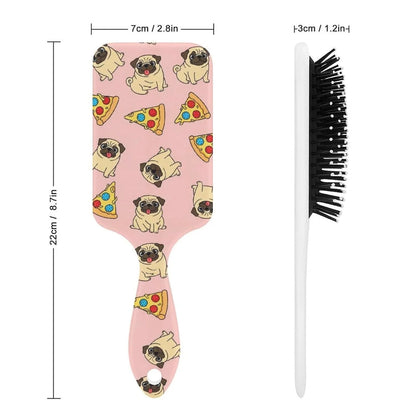Women Girls Ladies Hair Brush Purple Black Buffalo Check Plaid Pattern, Paddle Brush for Detangling Scalp Massage, Cushion Hairbrush for Long Thick Curly Hair