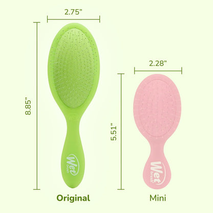 Wet Brush Original Detangler, Green (Matte Marble), Ultra-Soft IntelliFlex Bristles Glide Through Tangles, Detangling Hair Brush (Wet & Dry), Women & Men, Limited Edition