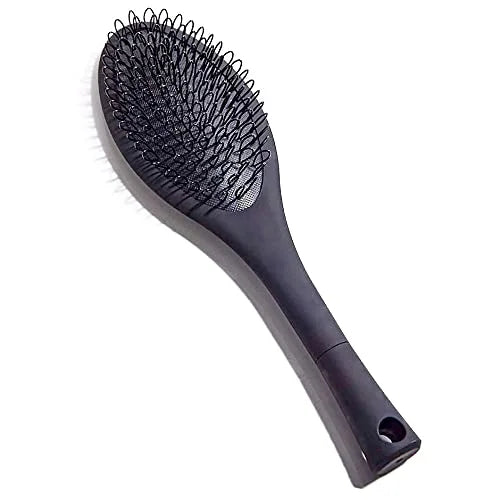 The Hair Shop Light Blue Loop Brush - Salon Professional Grade with Ergonomic Design - Safe Detangler Tool for 100% Remy Human and Synthetic Hair Extensions and Wigs (Light Blue)