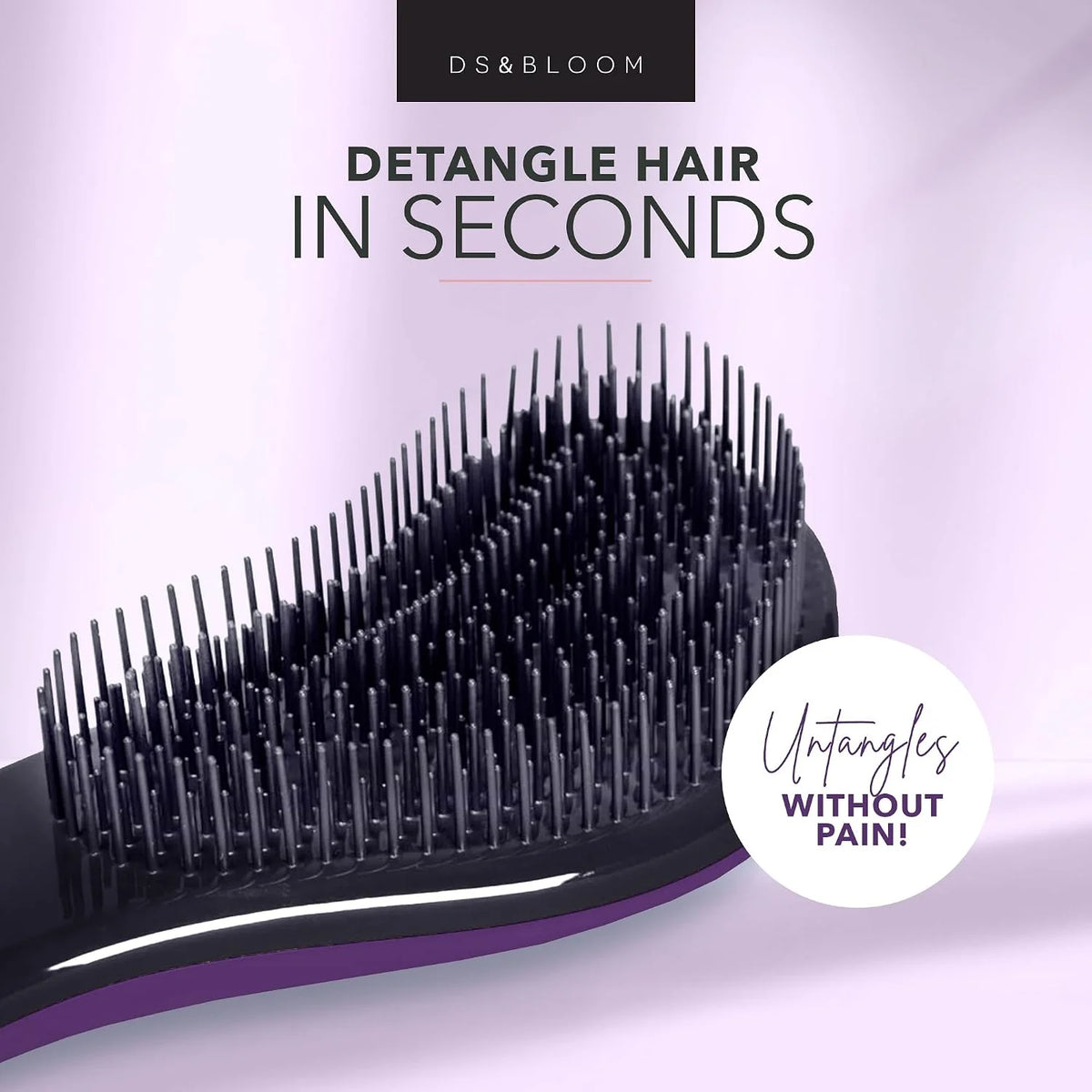 Detangling Brush Set for Women: Hairbrush for Natural, Curly, Wet or Dry Hair - Headband and Hair Claw Included, 3-Piece Accessories Kit