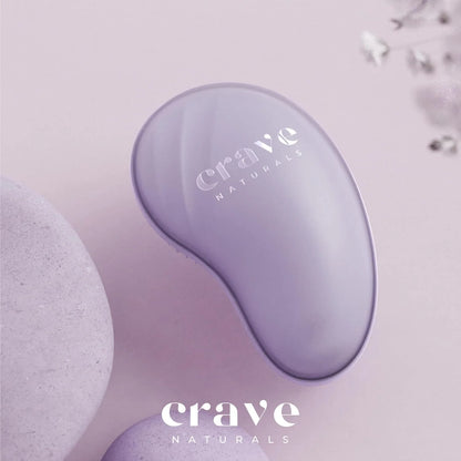 Crave Naturals Mini Detangler Hair Brush Turquoise – Glide Thru Hair Detangler Brush for Women, Kids & Toddlers – Gentle Scalp Care, No-Pain Tangle-Free Hairbrush for All Hair Types, Travel Hair Brush