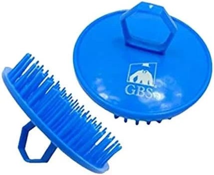 G.B.S Stylish Easy to Hold Hair Scalp Shampoo Brush Scrubber, Blue
