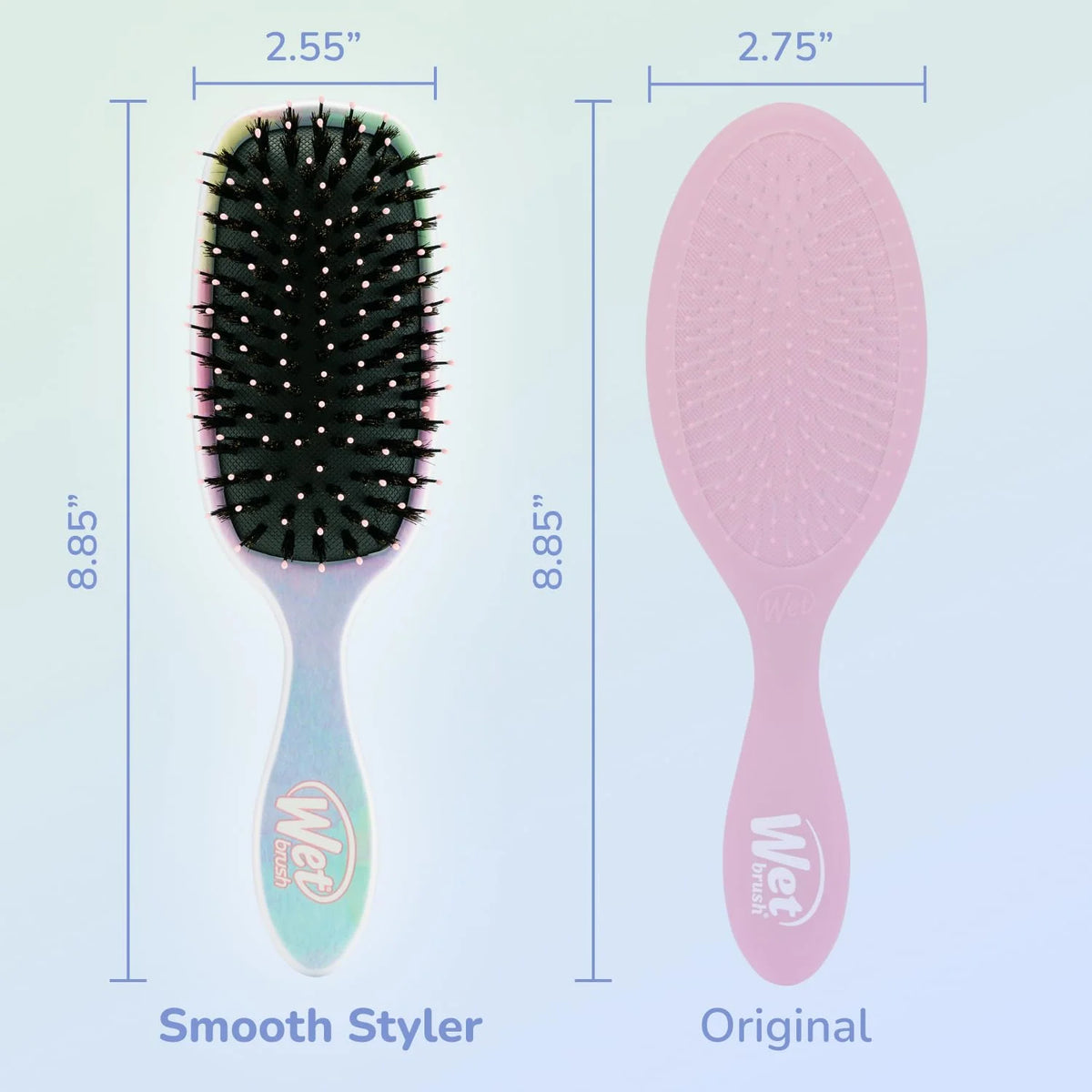 Wet Brush Shine Enhancer Hair Brush, Pink - Exclusive Ultra-soft IntelliFlex Bristles - Natural Boar Bristles Leave Hair Shiny And Smooth For All - For Women, Men, Wet And Dry Hair