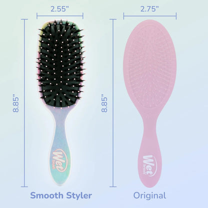 Wet Brush Shine Enhancer Hair Brush, Pink - Exclusive Ultra-soft IntelliFlex Bristles - Natural Boar Bristles Leave Hair Shiny And Smooth For All - For Women, Men, Wet And Dry Hair
