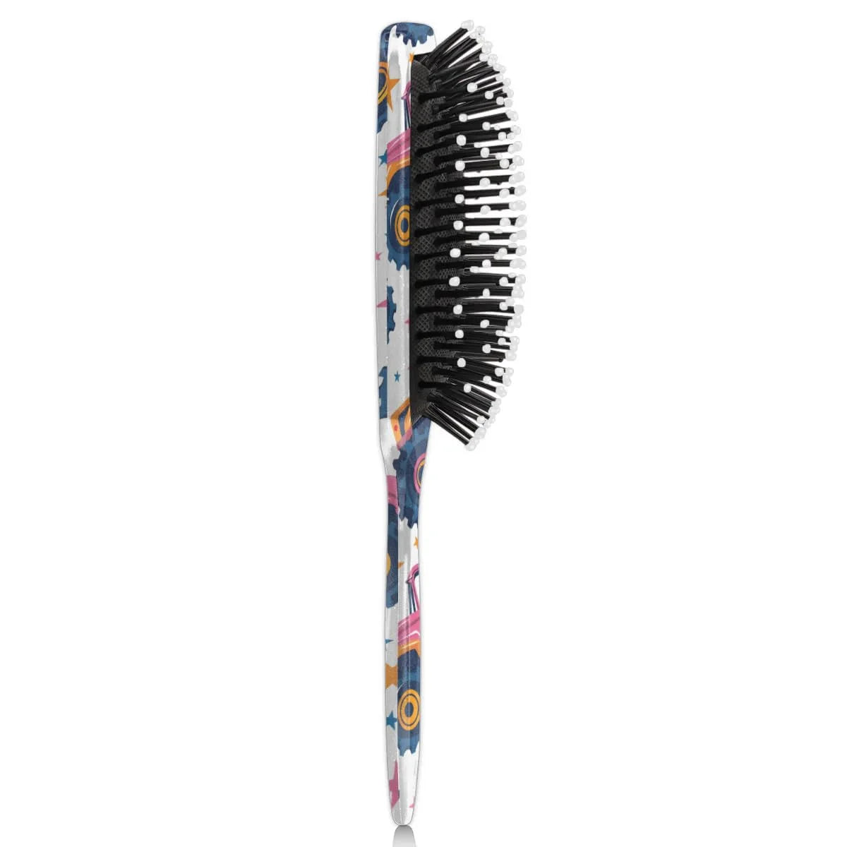 Personalized Cute Car Detangler-Hair-Brush for Kids Boys,Glides Through Tangles Comb,Custom Name Hair Brushes for All Hair Types Wet/Dry/Curly/Thick Hair,White 2