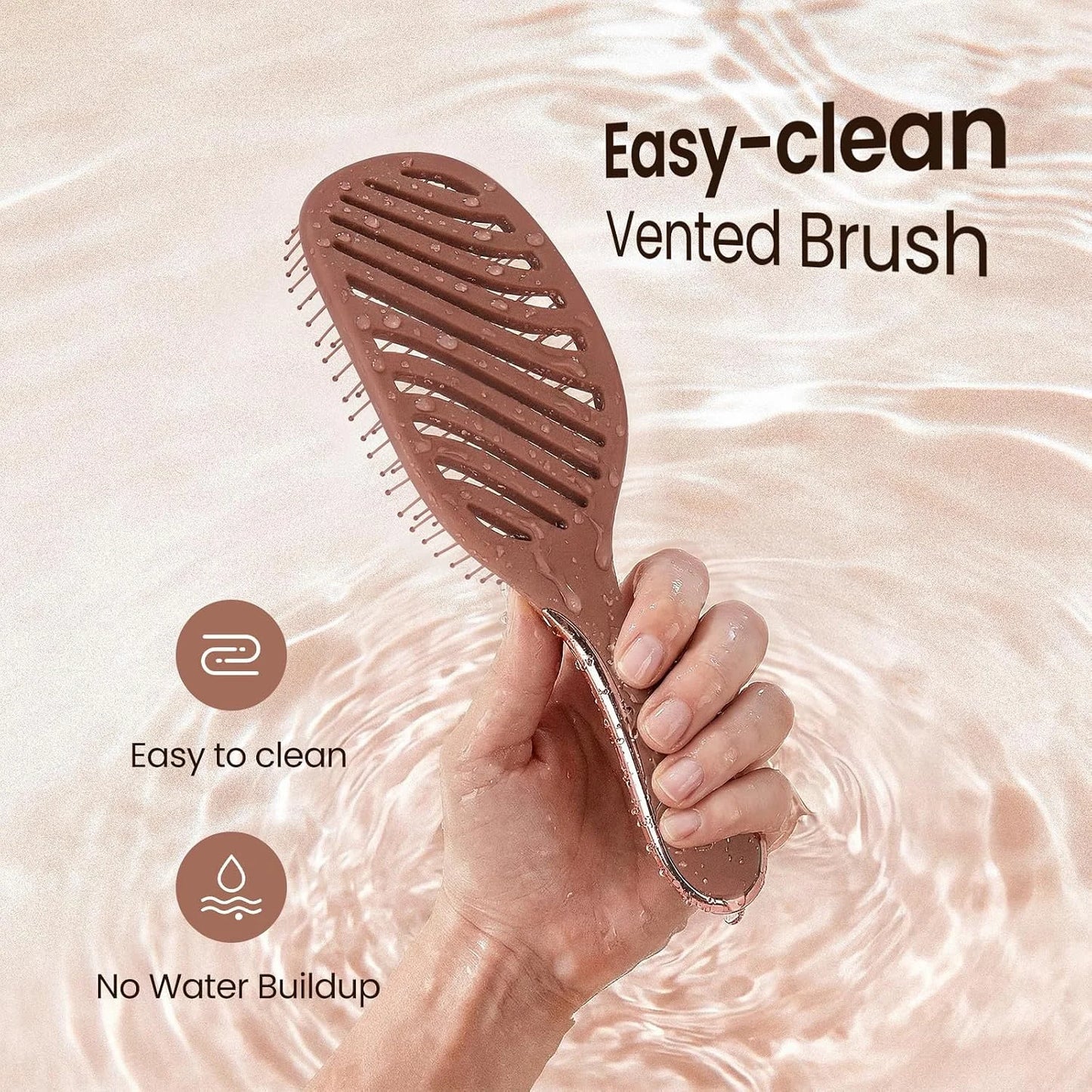 AIMIKE Paddle Hairbrush for Women & Kids Fine Hair, Wet & Dry