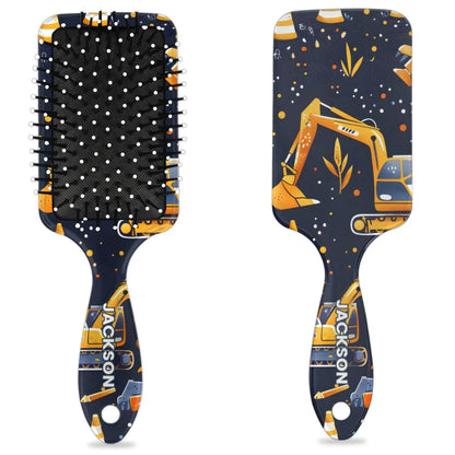 Personalized Cute Car Detangler-Hair-Brush for Kids Boys,Glides Through Tangles Comb,Custom Name Hair Brushes for All Hair Types Wet/Dry/Curly/Thick Hair,White 2