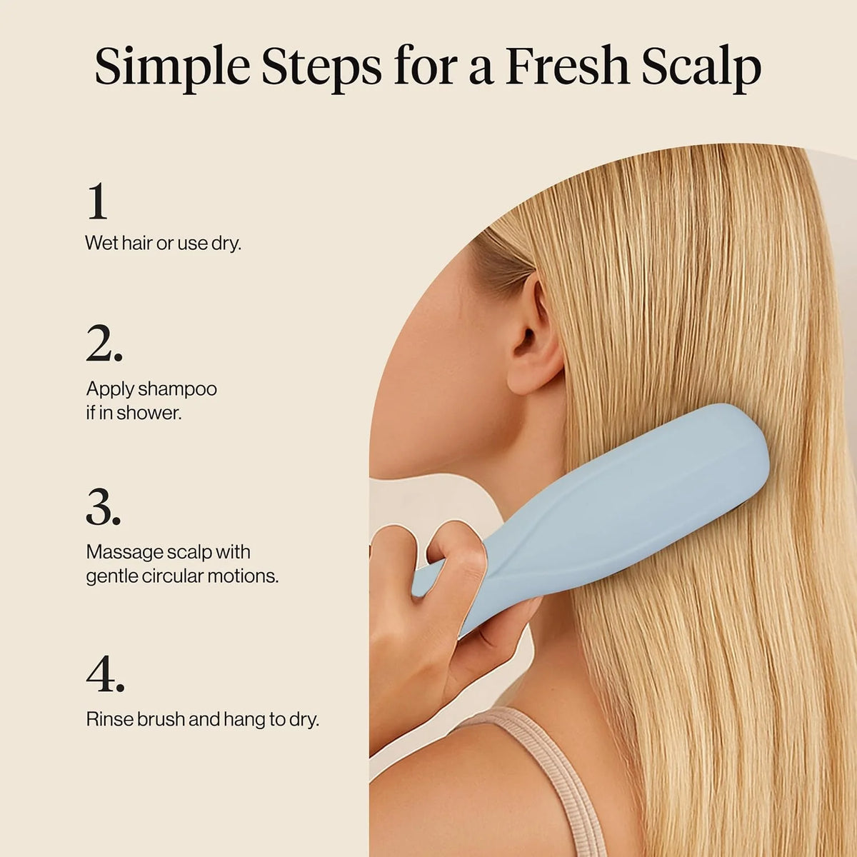 Kitsch Scalp Renewal Brush - Hairbrush Scalp Massager - Soft Violet