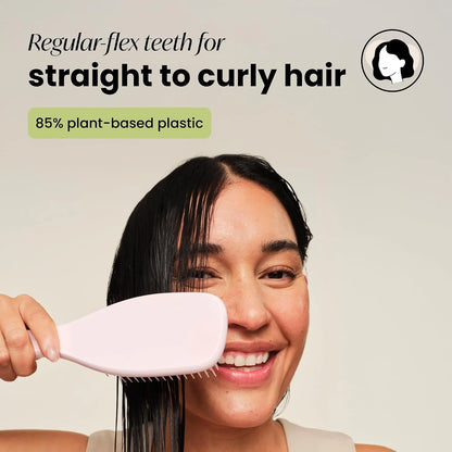 Tangle Teezer Plant-Based Ultimate Detangler Curly Hair Brush, Yellow