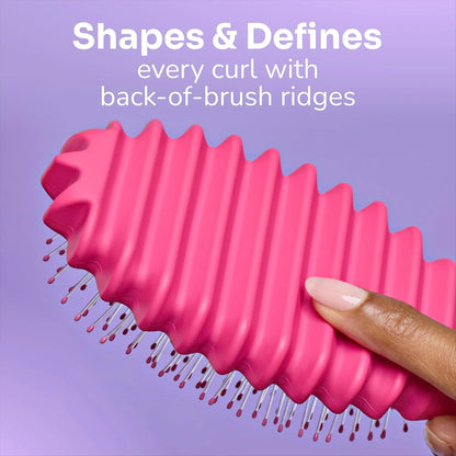 Wet Brush Curl Shaper Detangler Brush, Purple, Made for Women, Men & Kids