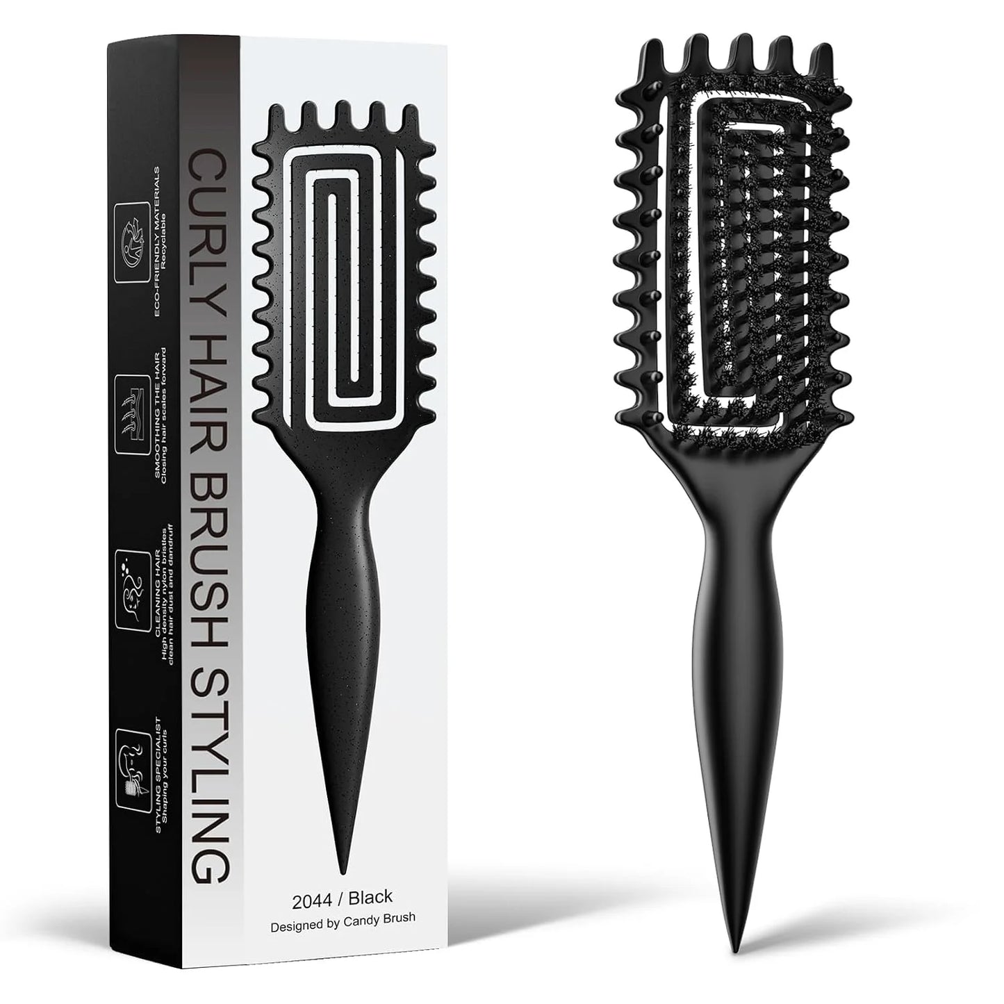 Curly Hair Brush, Curl Brush For Wet & Dry Hair,Curl Defining For Women&Men