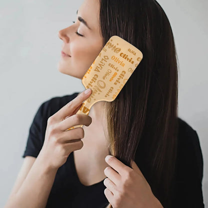 Personalized Name Hair Brush Detangler Brush Gifts for Women Man Custom Detangler-Hair-Brush Kids-Toddler-Girls for Travel All Hair Types