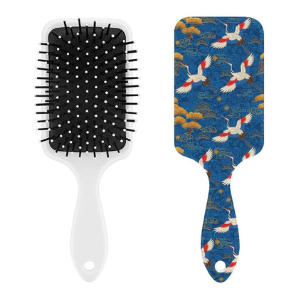 Air Cushion Comb for Massage Japanese Ocean Wave Fish Koifish Art, For Curly Long Thick Straight Hair, Women Girls Ladies