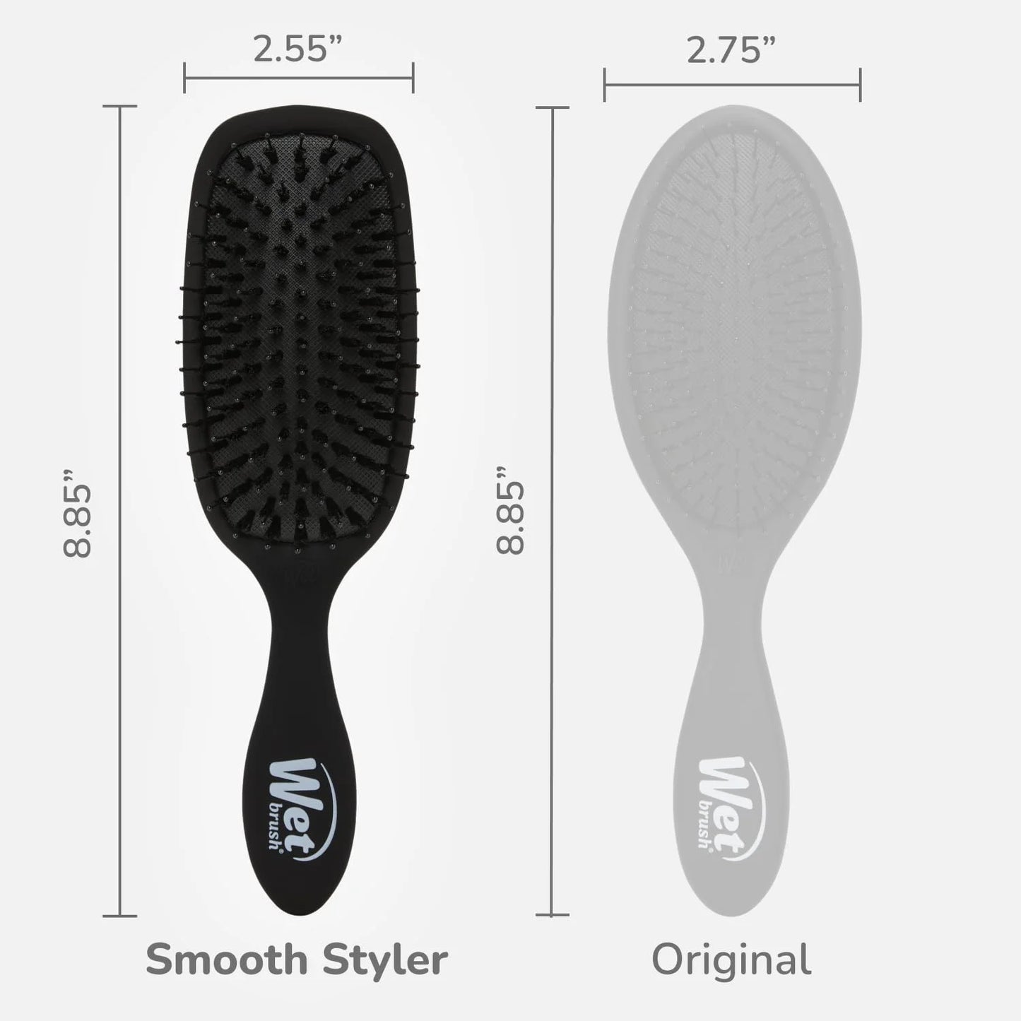 Wet Brush Shine Enhancer Hair Brush, Pink - Exclusive Ultra-soft IntelliFlex Bristles - Natural Boar Bristles Leave Hair Shiny And Smooth For All - For Women, Men, Wet And Dry Hair