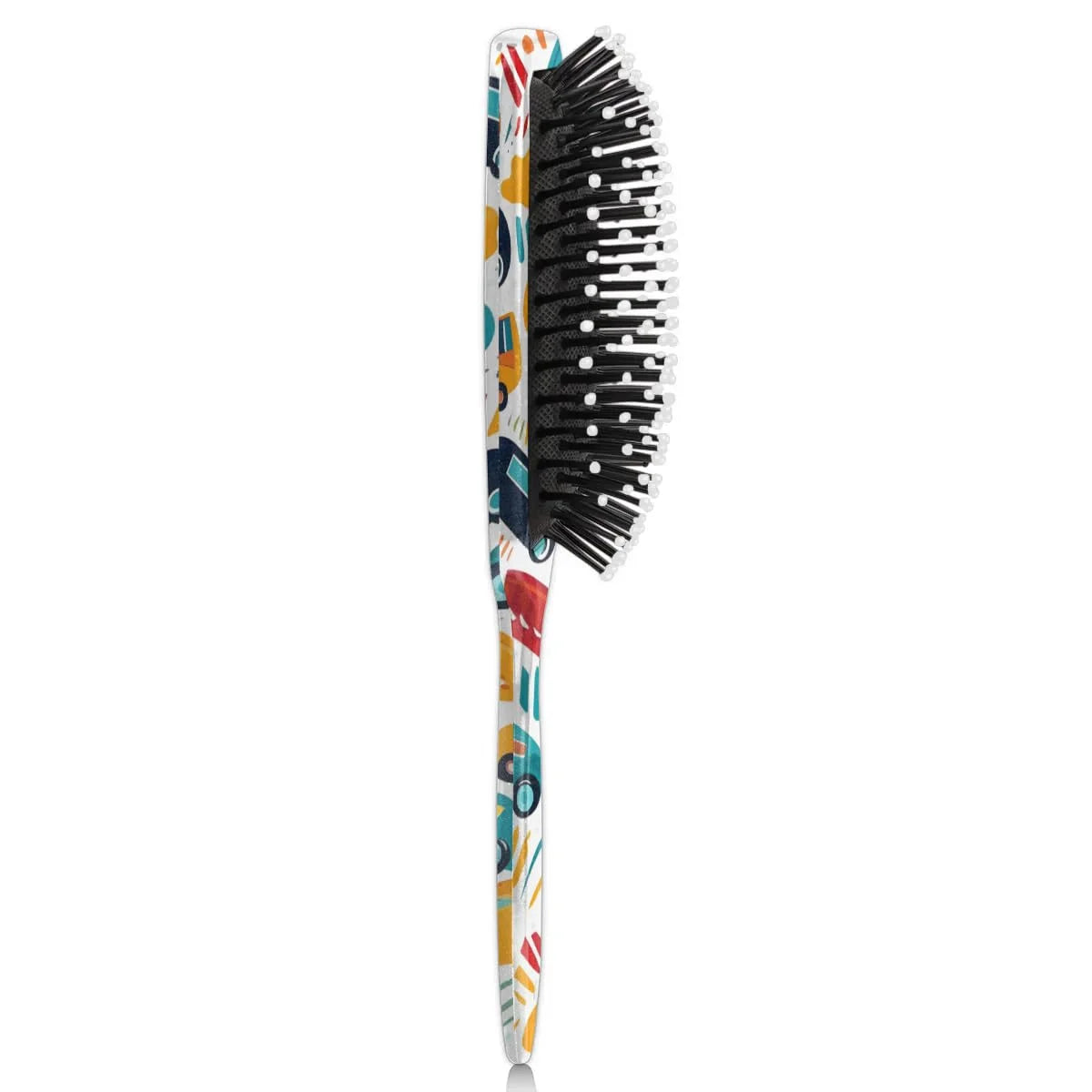 Personalized Cute Car Detangler-Hair-Brush for Kids Boys,Glides Through Tangles Comb,Custom Name Hair Brushes for All Hair Types Wet/Dry/Curly/Thick Hair,White 2