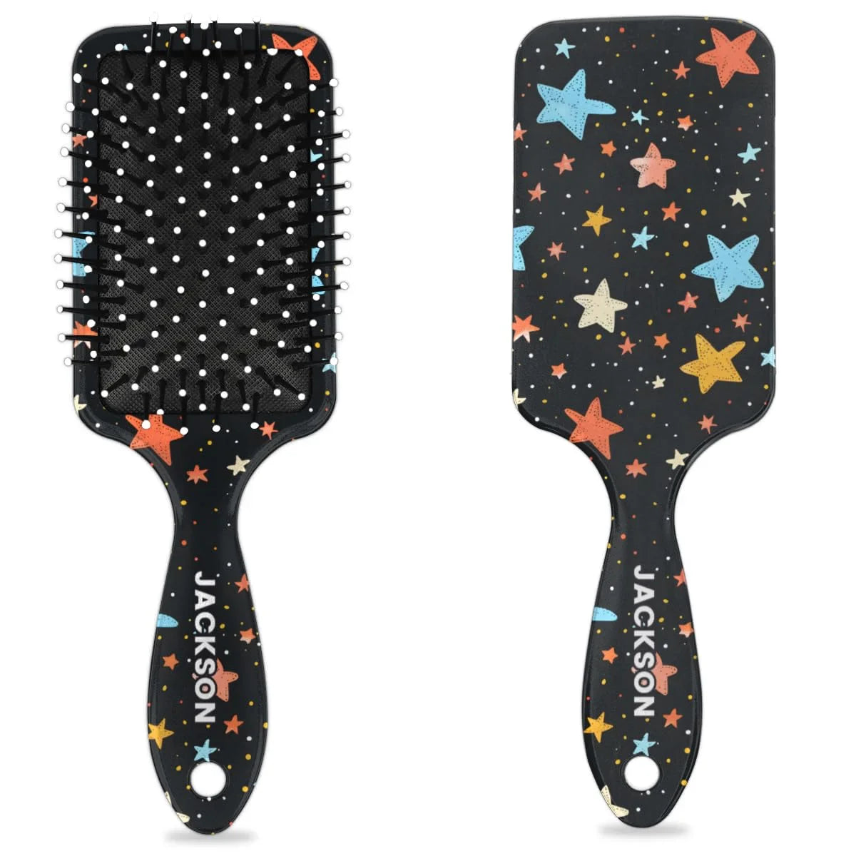 Personalized Cute Car Detangler-Hair-Brush for Kids Boys,Glides Through Tangles Comb,Custom Name Hair Brushes for All Hair Types Wet/Dry/Curly/Thick Hair,White 2